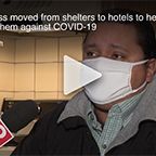 Homeless moved from shelters to hotels to help protect them against COVID-19